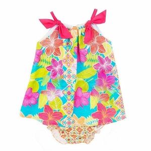 Rare Editions Summer Dress Tropical Flowers